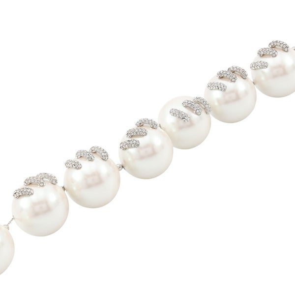 ジバンシー ネックレス ステッチ ホワイトレジンビーズ ラインストーン BF00NNF05M GIVENCHY アクセサリー