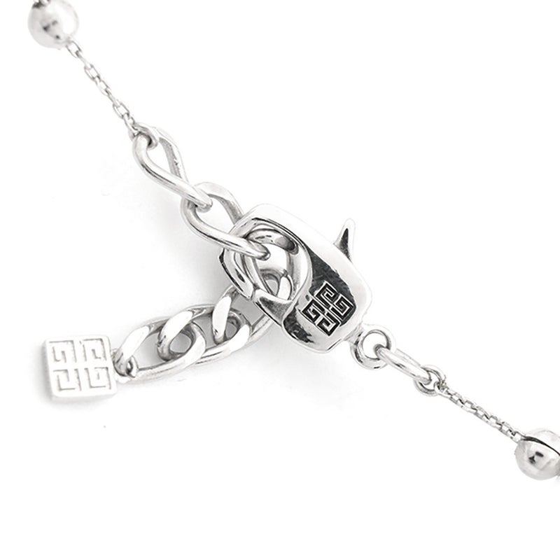 ジバンシー ネックレス ステッチ ホワイトレジンビーズ ラインストーン BF00NNF05M GIVENCHY アクセサリー