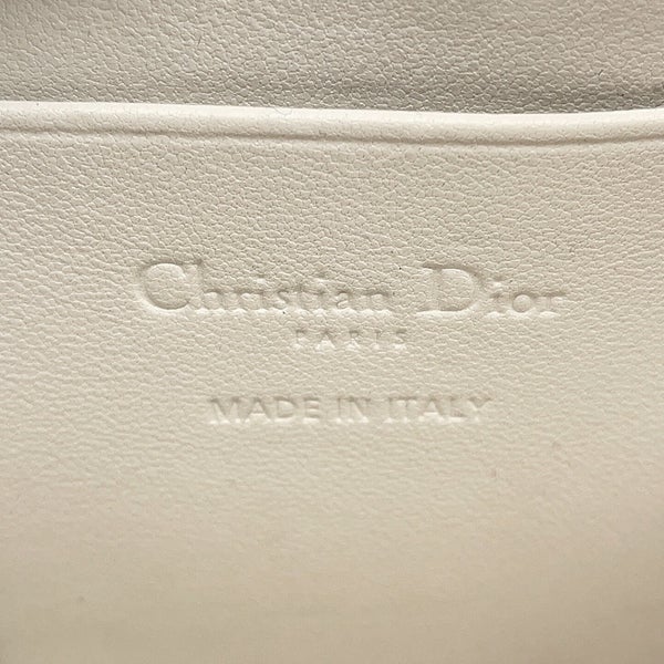 クリスチャン・ディオール スマホケース レディディオール Call'in Dior フォンホルダー カナージュ ラムスキン S0872ONMJ 白