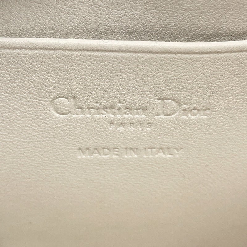 クリスチャン・ディオール スマホケース レディディオール Call'in Dior フォンホルダー カナージュ ラムスキン S0872ONMJ 白