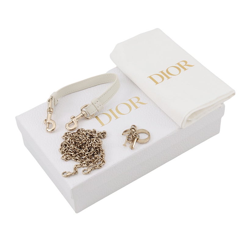 クリスチャン・ディオール スマホケース レディディオール Call'in Dior フォンホルダー カナージュ ラムスキン S0872ONMJ 白