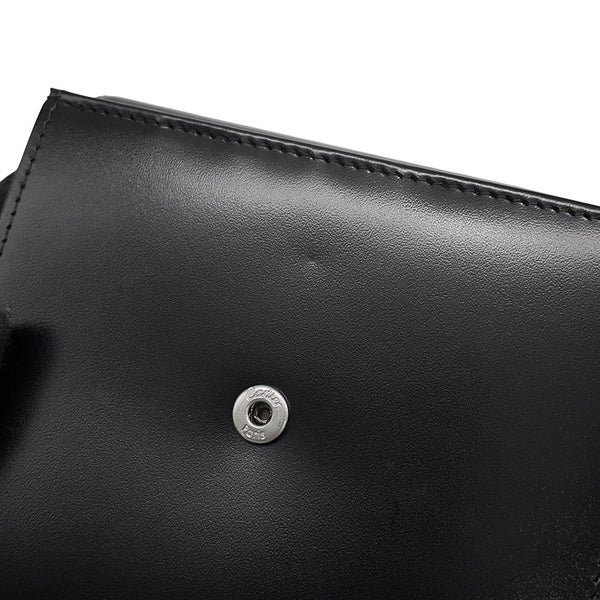 カルティエ 三つ折り財布 ラブコレクション レザー Cartier 財布 黒