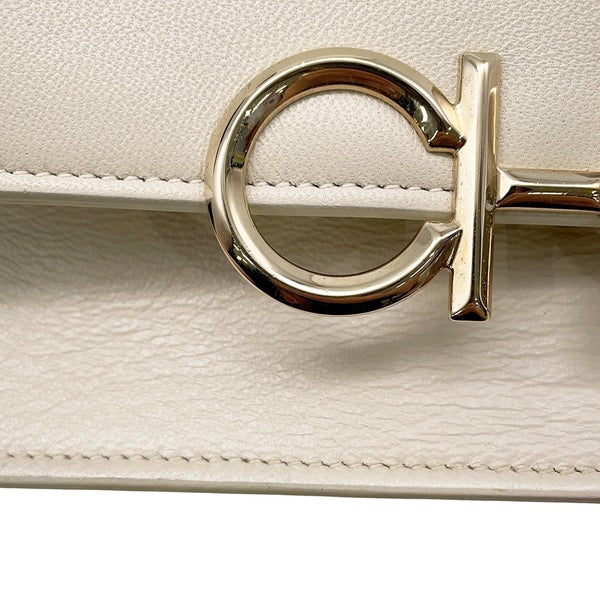ジミーチュウ チェーンショルダーバッグ ロゴ レザー JIMMY CHOO バッグ 白