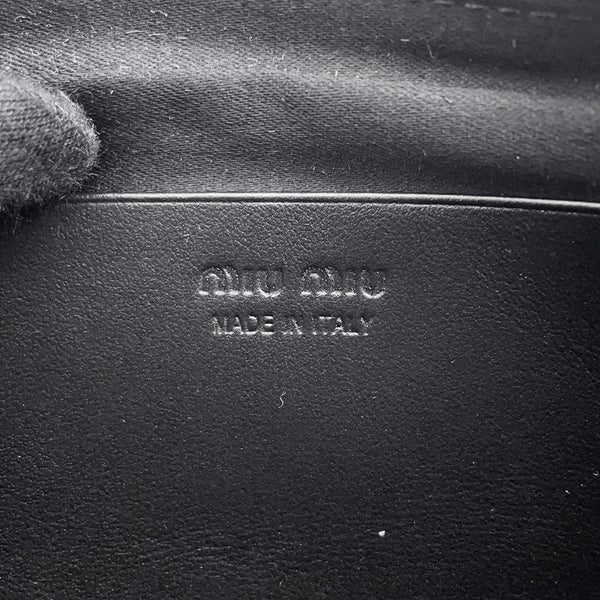ミュウミュウ ウエストバッグ ロゴ レザー DNP104 Miu Miu バッグ 黒