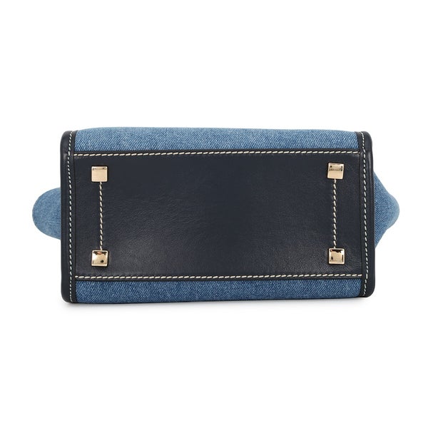 ジミーチュウ ハンドバッグ ヴァレンヌ トートバッグ スモール デニム  レザー JI1630AW001266 JIMMY CHOO 2way 白