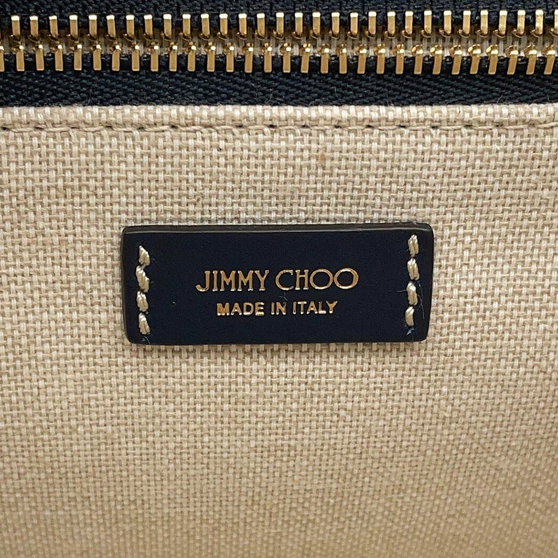 ジミーチュウ ハンドバッグ ヴァレンヌ トートバッグ スモール デニム  レザー JI1630AW001266 JIMMY CHOO 2way 白