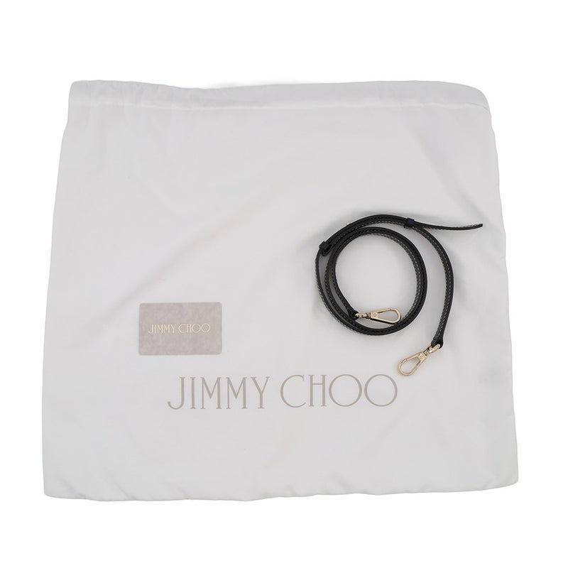 ジミーチュウ ハンドバッグ ヴァレンヌ トートバッグ スモール デニム  レザー JI1630AW001266 JIMMY CHOO 2way 白