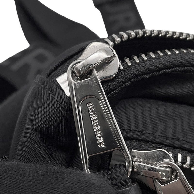 バーバリー ボディバッグ ロゴプリント ナイロン 8014519 BURBERRY ウエストポーチ 黒