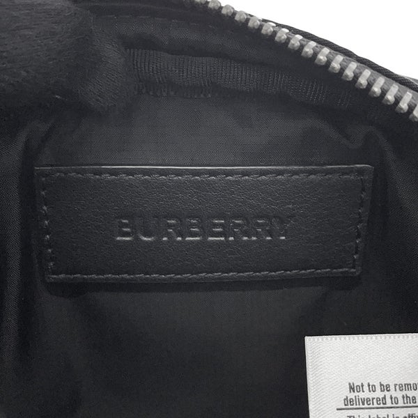 バーバリー ボディバッグ ロゴプリント ナイロン 8014519 BURBERRY ウエストポーチ 黒