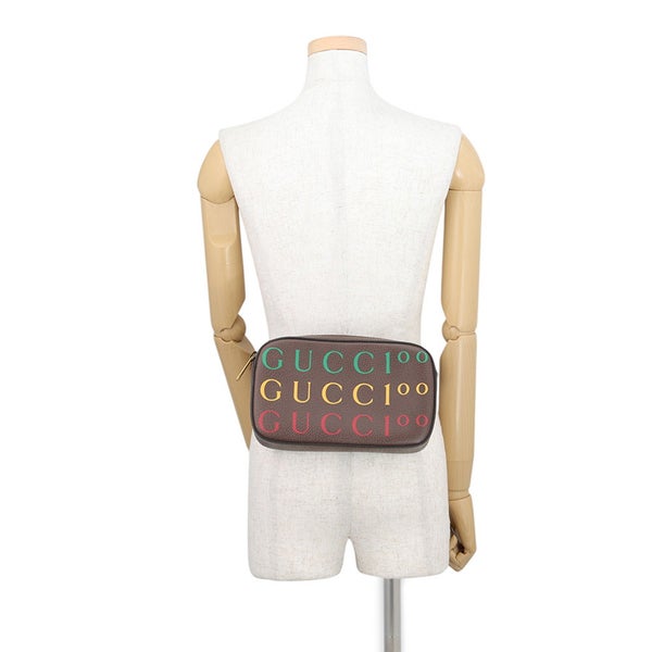 グッチ ボディバッグ 100周年記念 602695 GUCCI ベルトバッグ ウエストポーチ