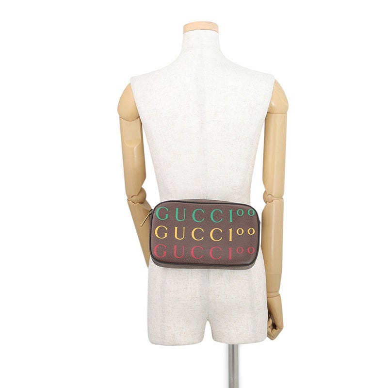 グッチ ボディバッグ 100周年記念 602695 GUCCI ベルトバッグ ウエストポーチ