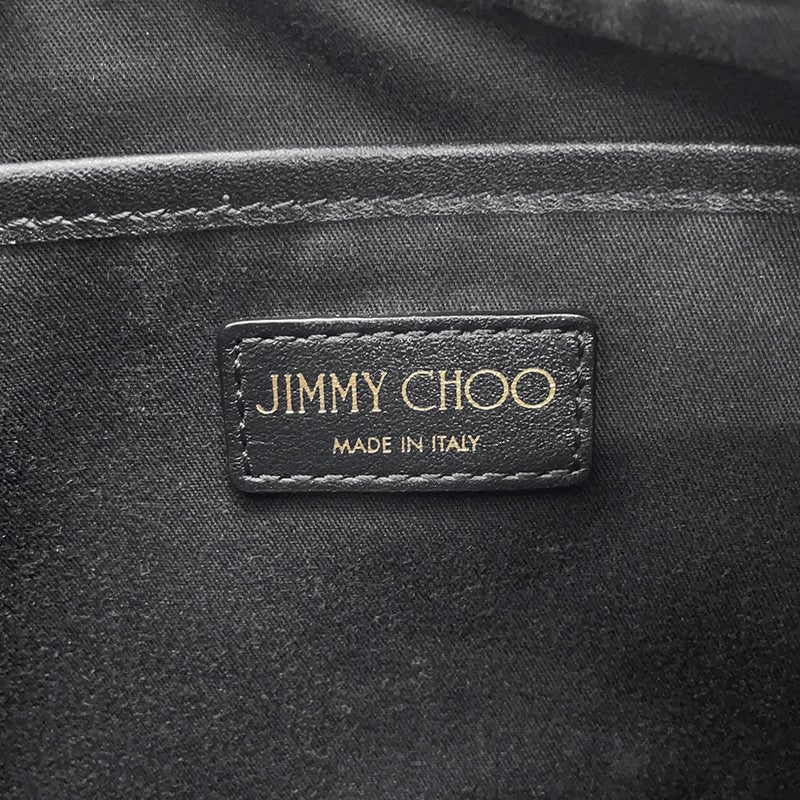 ジミーチュウ ショルダーバッグ フリンジチャーム レザーJIMMY CHOO バッグ 黒