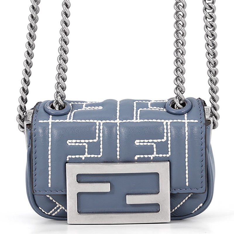 フェンディ チェーンショルダーバッグ ズッカ ナノバケット レザー 7AS143 FENDI バッグ