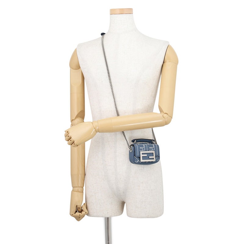 フェンディ チェーンショルダーバッグ ズッカ ナノバケット レザー 7AS143 FENDI バッグ