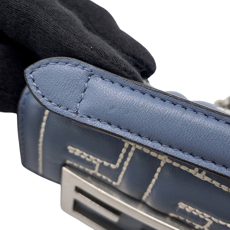 フェンディ チェーンショルダーバッグ ズッカ ナノバケット レザー 7AS143 FENDI バッグ