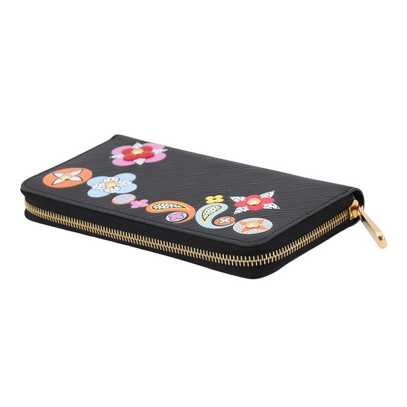 ルイヴィトン エピ フラワー ジッピー・ウォレット M62296 LOUIS VUITTON 財布 黒