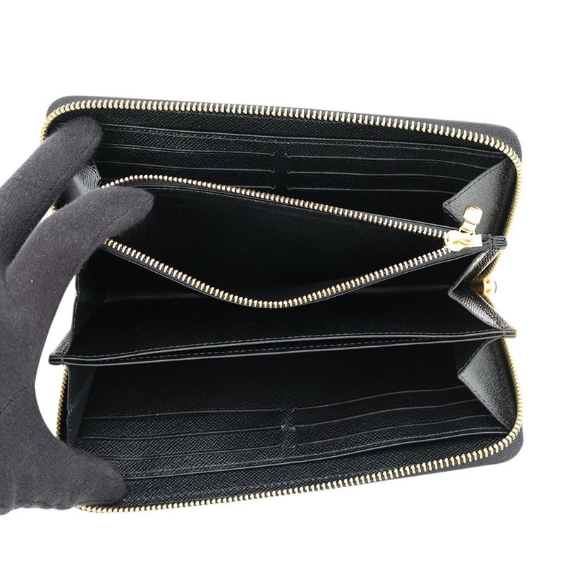 ルイヴィトン エピ フラワー ジッピー・ウォレット M62296 LOUIS VUITTON 財布 黒