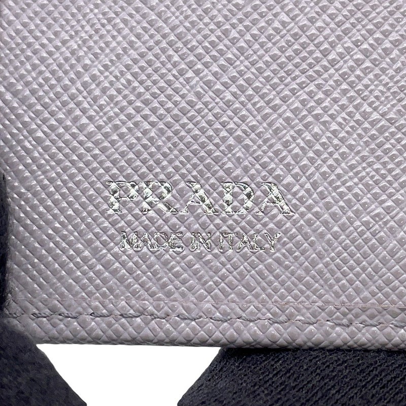 プラダ 二つ折り財布 トライアングルロゴ コンパクトウォレット サフィアーノ レザー 1MV204 PRADA 財布