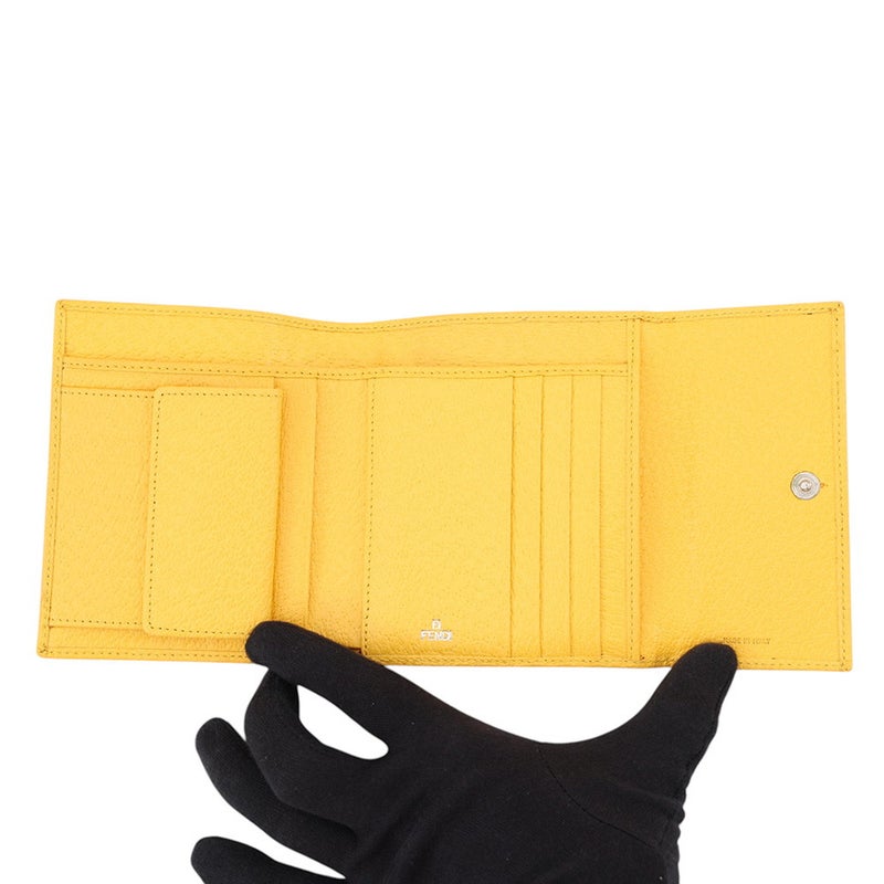 フェンディ 三つ折り財布 ズッカ FFロゴ ナイロン FENDI 財布