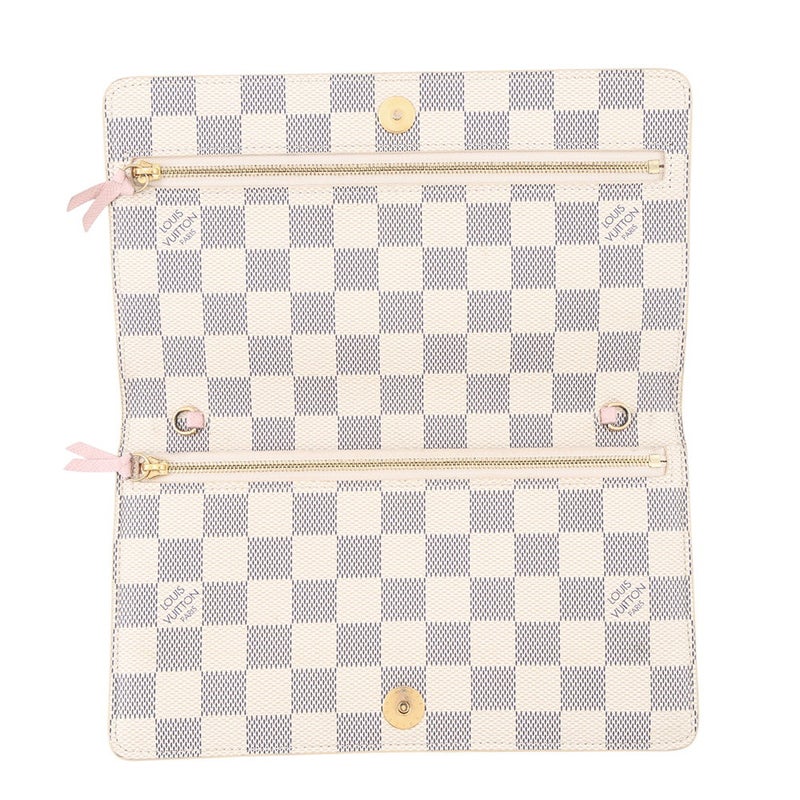 ルイヴィトン チェーンウォレット ダミエ・アズール ポシェット・ウィークエンド サマートランク N60108 LOUIS VUITTON 財布