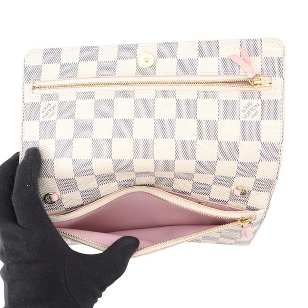 ルイヴィトン チェーンウォレット ダミエ・アズール ポシェット・ウィークエンド サマートランク N60108 LOUIS VUITTON 財布