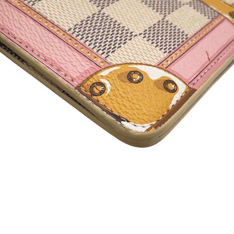 ルイヴィトン チェーンウォレット ダミエ・アズール ポシェット・ウィークエンド サマートランク N60108 LOUIS VUITTON 財布