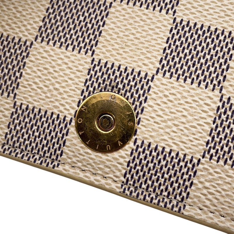 ルイヴィトン チェーンウォレット ダミエ・アズール ポシェット・ウィークエンド サマートランク N60108 LOUIS VUITTON 財布