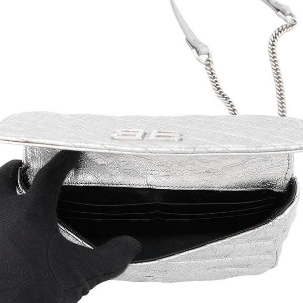 バレンシアガ チェーンショルダーバッグ BBロゴ レザー 526682 BALENCIAGA バッグ