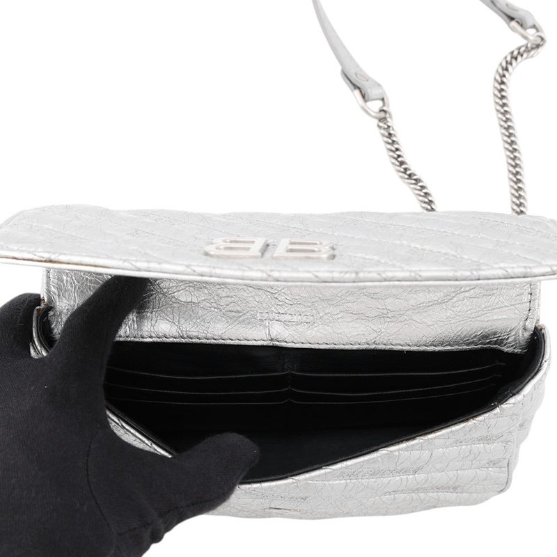 バレンシアガ チェーンショルダーバッグ BBロゴ レザー 526682 BALENCIAGA バッグ