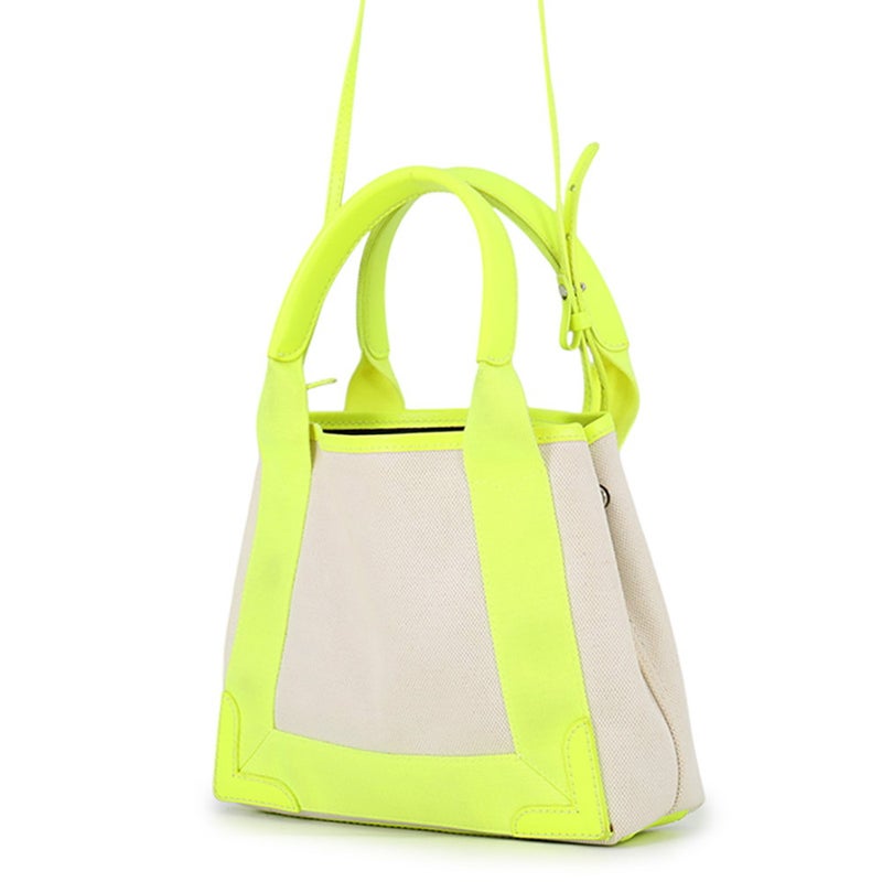 バレンシアガ ハンドバッグ ネイビーカバ XS キャンバス 390346 ポーチ付 BALENCIAGA 2wayショルダー