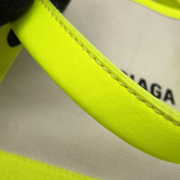 バレンシアガ ハンドバッグ ネイビーカバ XS キャンバス 390346 ポーチ付 BALENCIAGA 2wayショルダー