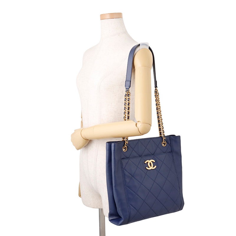 シャネル チェーントートバッグ マトラッセ ショッピングバッグ スモール ココマーク AS2295 CHANEL バッグ