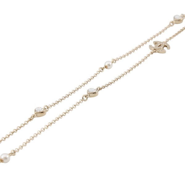 シャネル ネックレス ココマーク フェイクパール CHANEL アクセサリー ロングネックレス
