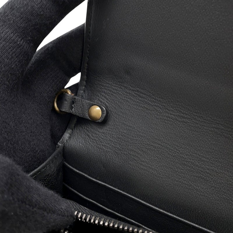 ボッテガヴェネタ チェーンウォレット クロコダイル BOTTEGA VENETA 財布 黒