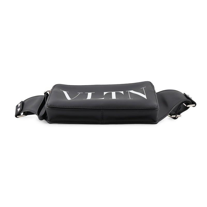 ヴァレンティノ・ガラヴァーニ ボディバッグ VLTNロゴ レザー VY2B0A10WJW VALENTINO ベルトバッグ 黒