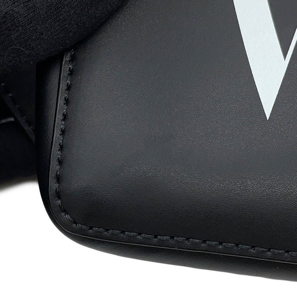 ヴァレンティノ・ガラヴァーニ ボディバッグ VLTNロゴ レザー VY2B0A10WJW VALENTINO ベルトバッグ 黒