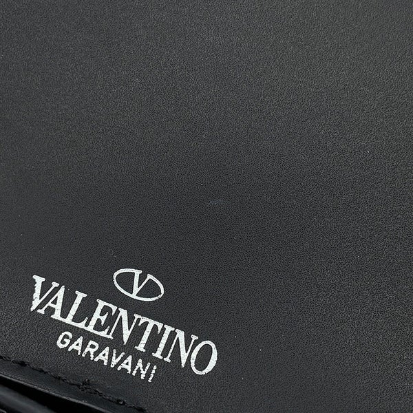 ヴァレンティノ・ガラヴァーニ ボディバッグ VLTNロゴ レザー VY2B0A10WJW VALENTINO ベルトバッグ 黒