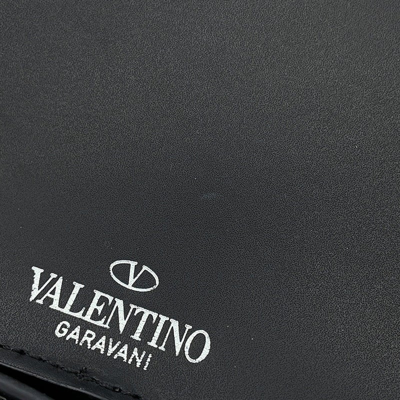 ヴァレンティノ・ガラヴァーニ ボディバッグ VLTNロゴ レザー VY2B0A10WJW VALENTINO ベルトバッグ 黒