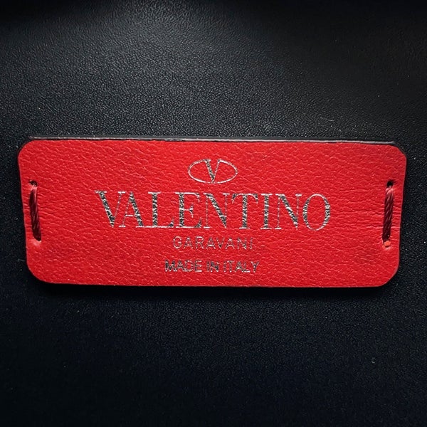 ヴァレンティノ・ガラヴァーニ ボディバッグ VLTNロゴ レザー VY2B0A10WJW VALENTINO ベルトバッグ 黒