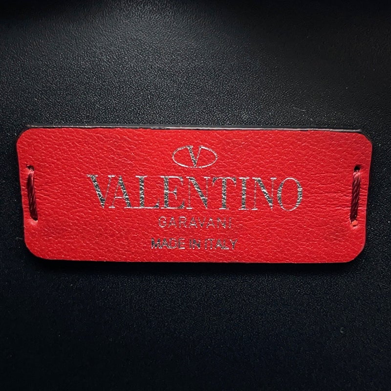 ヴァレンティノ・ガラヴァーニ ボディバッグ VLTNロゴ レザー VY2B0A10WJW VALENTINO ベルトバッグ 黒