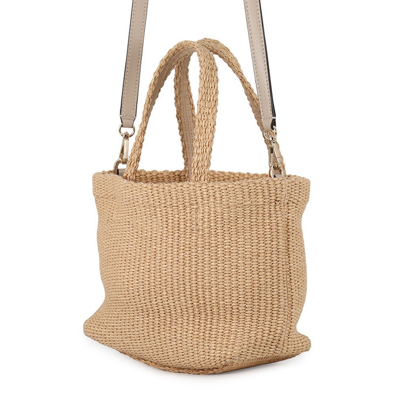 ジミーチュウ ハンドバッグ ロゴ ミニバッグ ラフィア JIMMY CHOO 2wayバッグ
