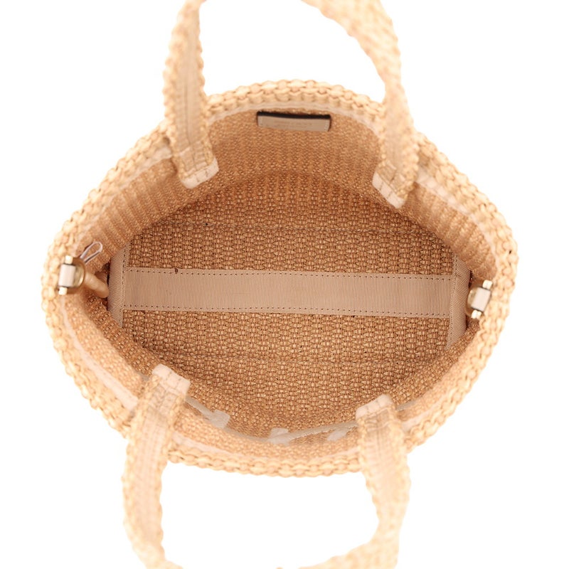 ジミーチュウ ハンドバッグ ロゴ ミニバッグ ラフィア JIMMY CHOO 2wayバッグ