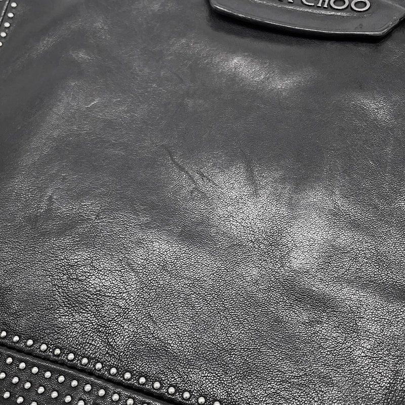 ジミーチュウ クラッチバッグ スタッズ レザー JIMMY CHOO バッグ 黒