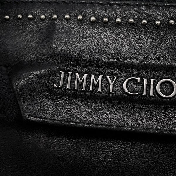 ジミーチュウ クラッチバッグ スタッズ レザー JIMMY CHOO バッグ 黒