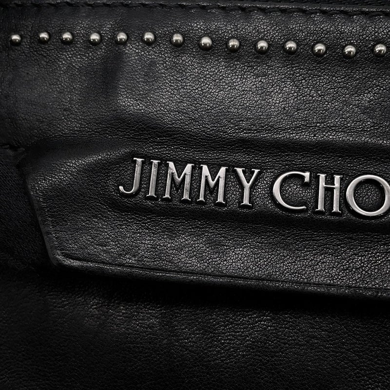 ジミーチュウ クラッチバッグ スタッズ レザー JIMMY CHOO バッグ 黒