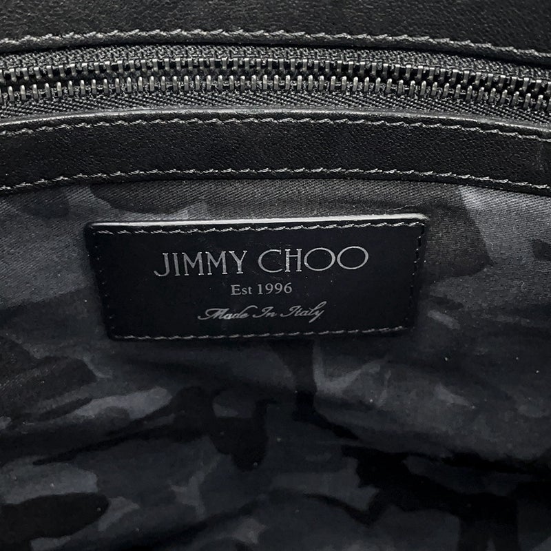 ジミーチュウ クラッチバッグ スタッズ レザー JIMMY CHOO バッグ 黒