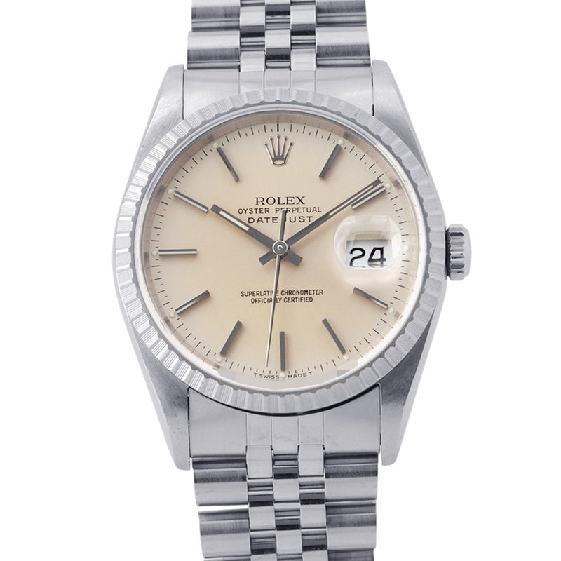 ロレックス デイトジャスト36 X番 16220 ROLEX 腕時計 シルバー文字盤