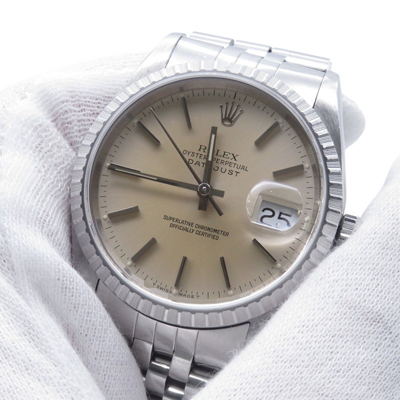 ロレックス デイトジャスト36 X番 16220 ROLEX 腕時計 シルバー文字盤