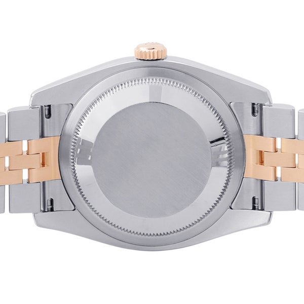 ロレックス デイトジャスト D番 SS/K18PG 116231 ROLEX 腕時計 シルバーコンセントリック文字盤