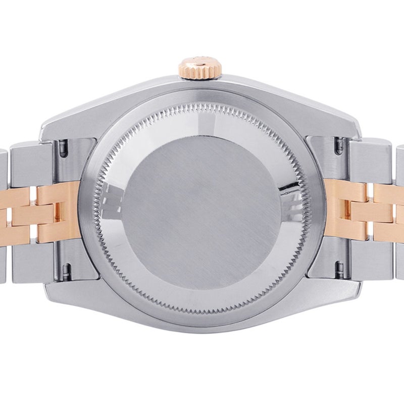 ロレックス デイトジャスト D番 SS/K18PG 116231 ROLEX 腕時計 シルバーコンセントリック文字盤
